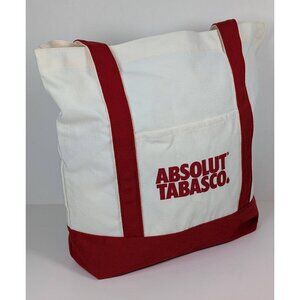 Absolut Vodka x Tabasco Limited Edition Canvas Tote Bag Advertising Promo Bar
